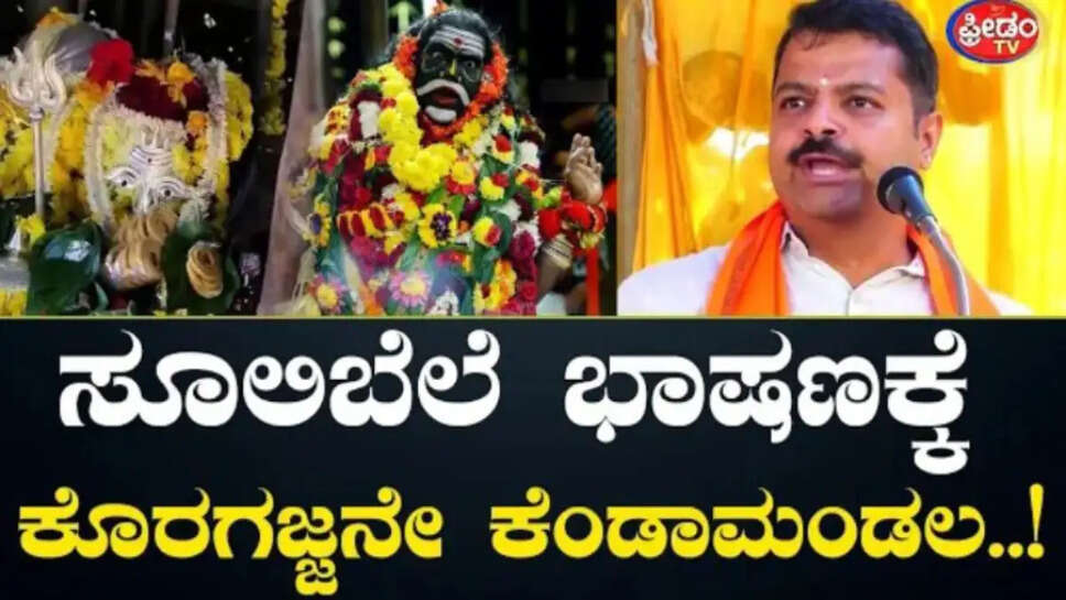ನನ್ನತ್ರ ಬೇಡ.. ಸೂಲಿಬೆಲೆ ಭಾಷಣಕ್ಕೆ ಕೊರಗಜ್ಜನೇ ಕೆಂಡಾಮಂಡಳ